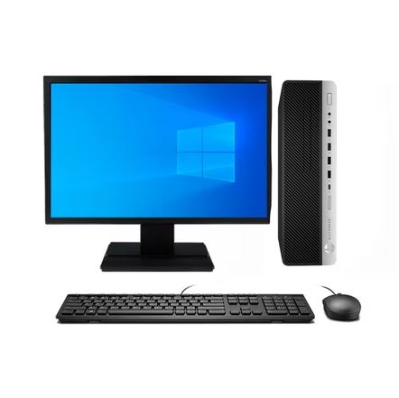 KIT MONITOR + PC HP Elitedesk 800 G4 SFF (i7-8va 16GB 512GB SSD