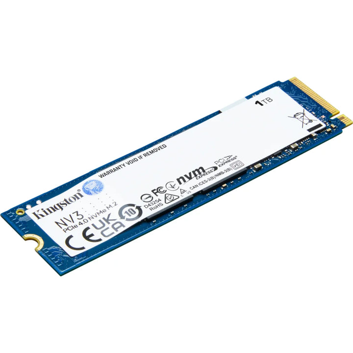 Unidad SSD Kingston NV3 1TB M.2 2280 PCIe4.0x4 Lec 6000MB/s Esc 4000MB/s - Nuevo
