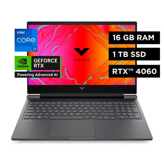 Notebook Gamer HP Victus 16-r1015la 16.1" | Intel Core i7 14ª Gen | 16GB RAM | 1TB SSD | RTX 4060 8GB Video - Open Box