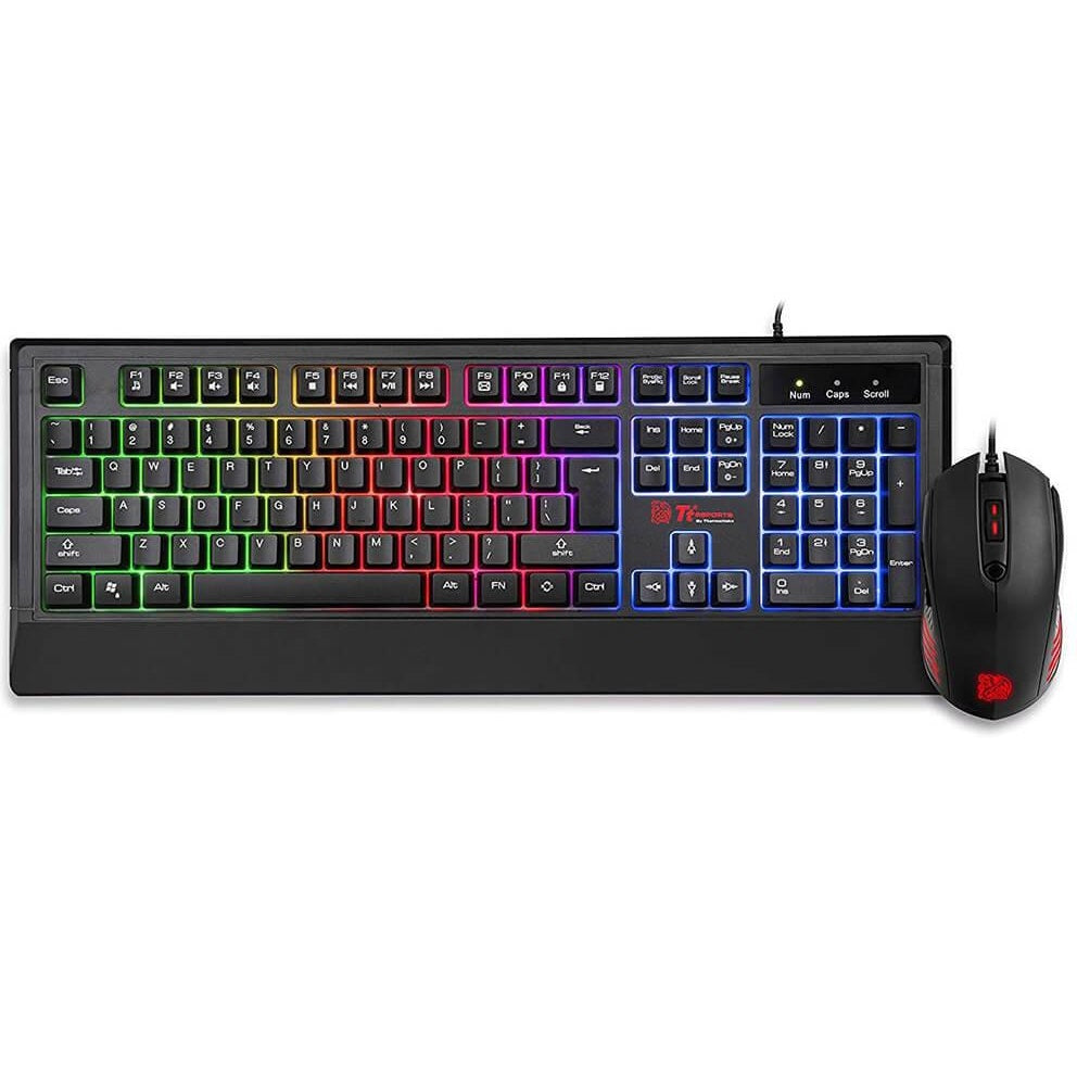 KIT TECLADO Y MOUSE Gamer Thermaltake Challenger RGB | USB | Nuevo