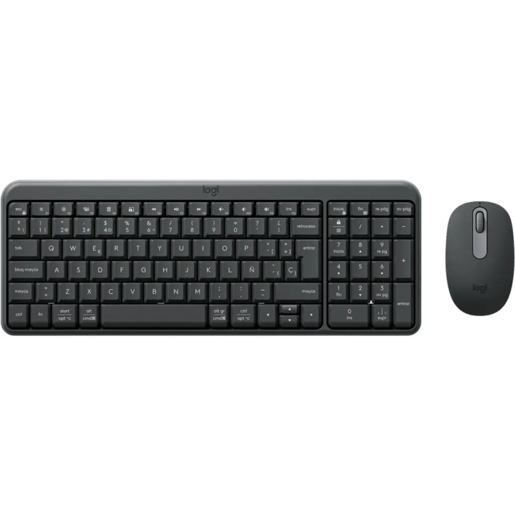 Kit Teclado Mouse Inalámbrico Logitech MK250 Compact, Qwerty Bluetooth Grafito - Nuevo