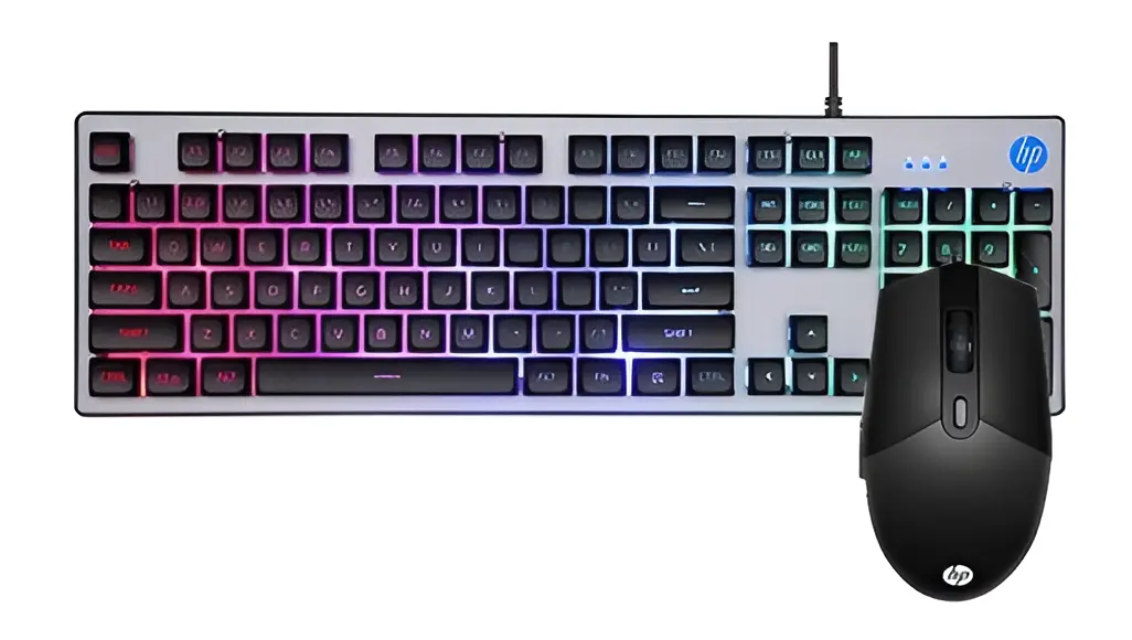KIT MOUSE + TECLADO GAMER USB HP KM300F | Conexión USB | Iluminación LED | Nuevo