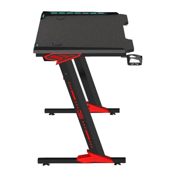 ESCRITORIO GAMER GTC GTA-002 120 cm | Iluminación LED | Apoyavasos | Gancho para Auriculares | Antideslizante | Nuevo