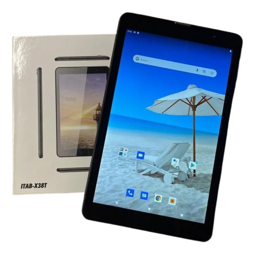Tablet ITAB X38T 8" Full HD 2GB+32GB 4G LTE Android 10 Octa-Core - NUEVO