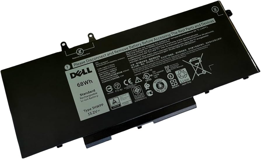 Batería Alternativa 6MT4T Dell Latitude E5470 E5570 Precision 3510 4 Celdas 62Wh 7.6V Nueva