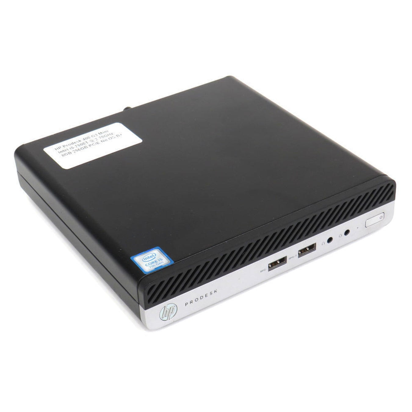 KIT MONITOR + MINI PC HP Prodesk 400 G3 (i5-6ta 8GB 500GB) Reacondicionado Grado A
