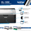 Impresora Laser (Negro) - Brother HL-1202 - 21 ppm - USB 2.0 Nueva