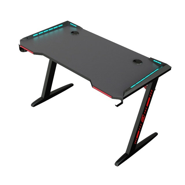 ESCRITORIO GAMER GTC GTA-002 120 cm | Iluminación LED | Apoyavasos | Gancho para Auriculares | Antideslizante | Nuevo