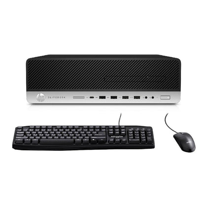 PC HP Elitedesk 800 G4 SFF (i7-8va 8GB 256GB SSD) + Teclado & Mouse Reacondicionado Grado A