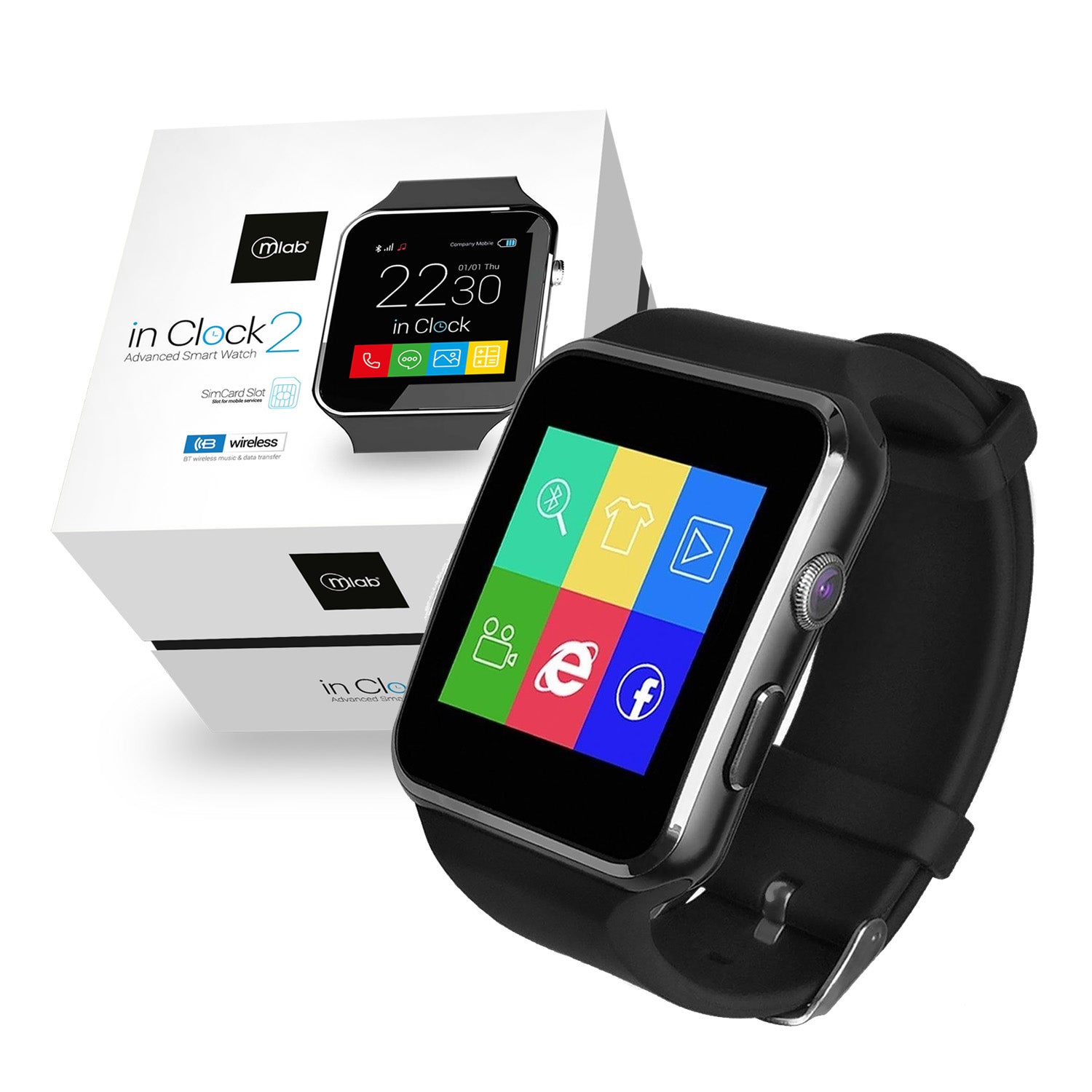 Reloj Inteligente Smartwatch Mlab In Clock IPX6 Ecoin Chile