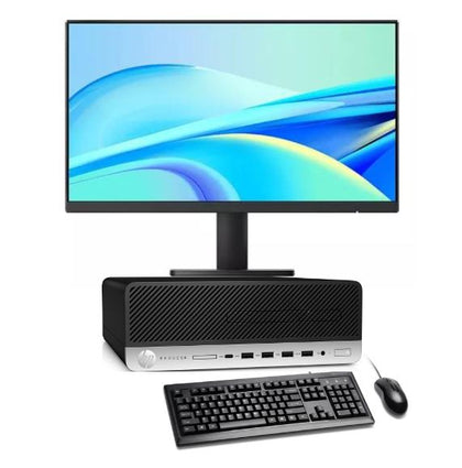 KIT MONITOR + PC HP Prodesk 600 G4 SFF (i5-8va 8GB 1TB) + Teclado & Mouse Reacondicionado Grado A