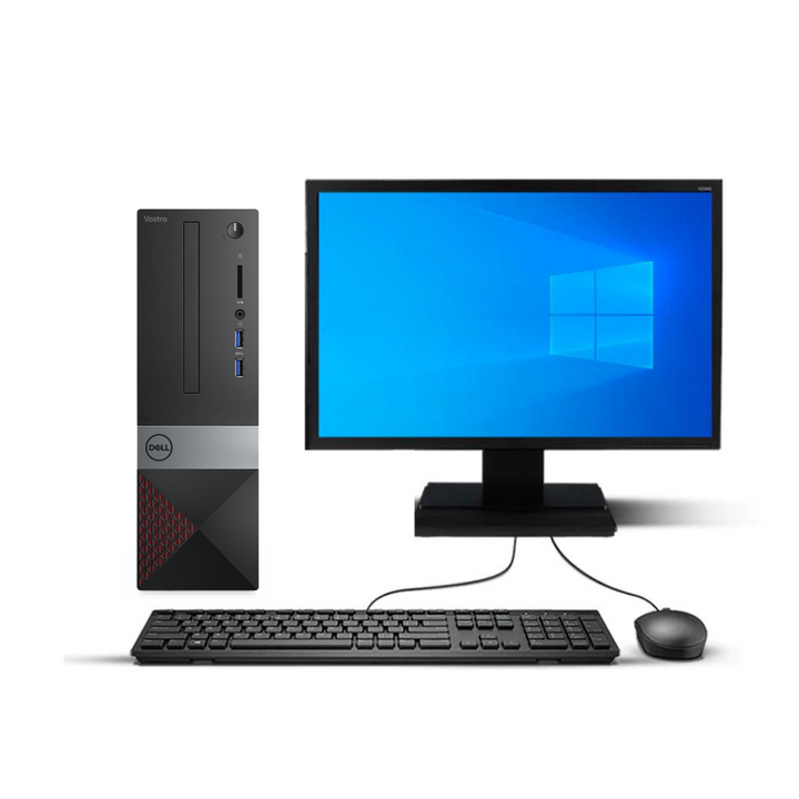 KIT MONITOR + PC Dell Vostro 3471 SFF | Intel Core i5 9ª Gen | 8GB RAM | 256GB SSD | W11 | Reacondicionado Grado A