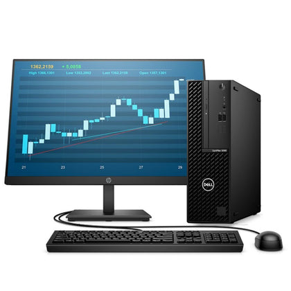 KIT MONITOR + PC Dell Optiplex 3090 SFF (i5-10ma 8GB 256GB SSD) Reacondicionado Grado A