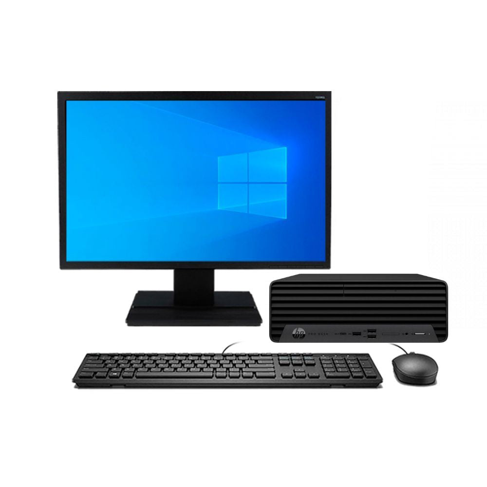 KIT Monitor + PC HP ProDesk 400 G9 SFF | Intel Core i5-12500 | 8GB RAM | 256GB SSD M.2 | W11 | Reacondicionado Grado A