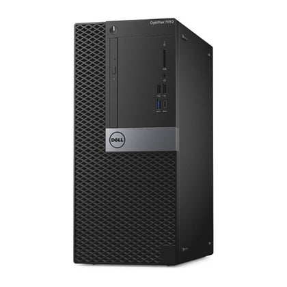 KIT MONITOR + PC DELL Optiplex 7050 TOWER (i5-7ma 16GB 256GB SSD) + Teclado & Mouse Reacondicionado Grado A