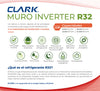 Aire Acondicionado Split Clark Frío Calor - 12.000 BTU Inverter WiFi  Refrigerante R32