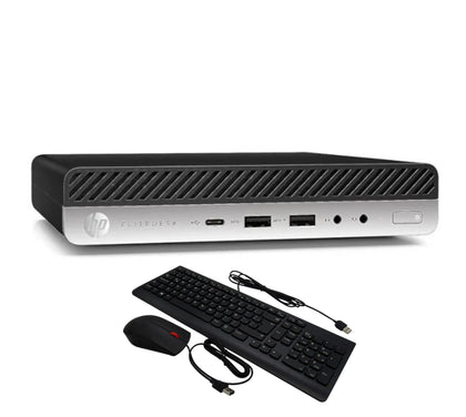 MINI PC HP Elitedesk 800 G4 (i5-8va 16GB 256GB SSD) + Teclado & Mouse Reacondicionado Grado A