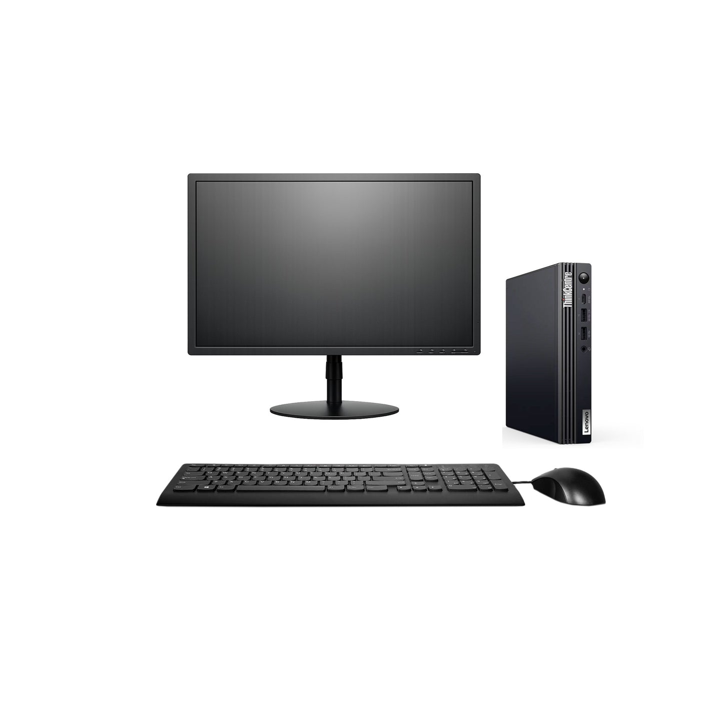 KIT MONITOR + MINI PC LENOVO ThinkCentre M75q Gen 2 | AMD Ryzen 5 PRO 4650GE | 8GB RAM | 1TB SSD | W11 | Reacondicionado Grado A