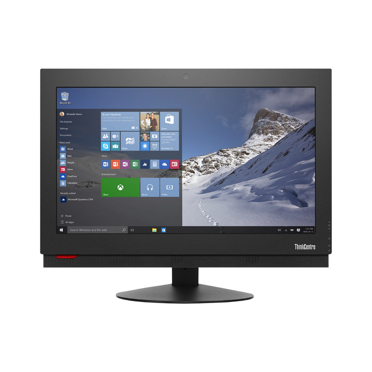 ALL IN ONE Lenovo ThinkCentre M700z 20" | Intel Core i5 6ª Gen | 16GB RAM | 512GB SSD | W10 | Reacondicionado Grado A