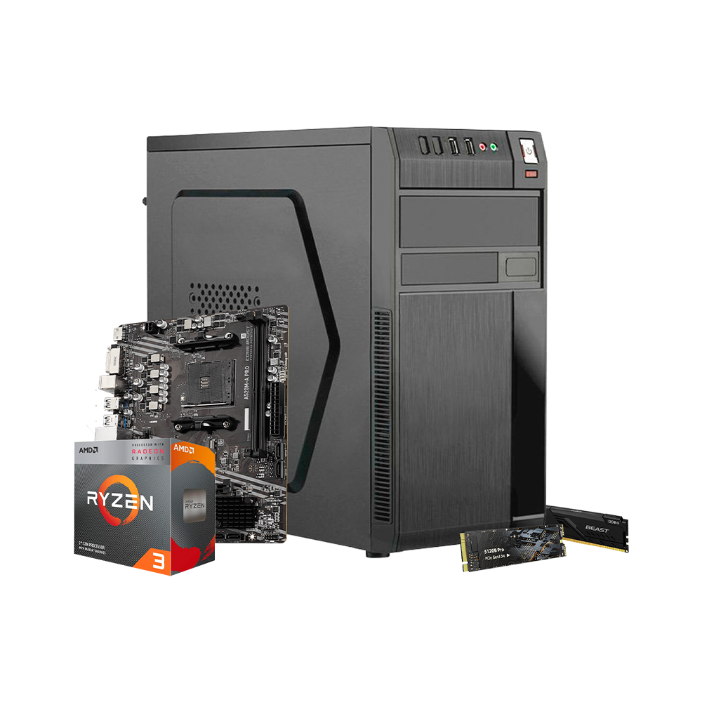 PC Gamer X-Lite Ryzen 3 3200G 16GB 512GB SSD M.2 Radeon Vega 8 - NUEVO