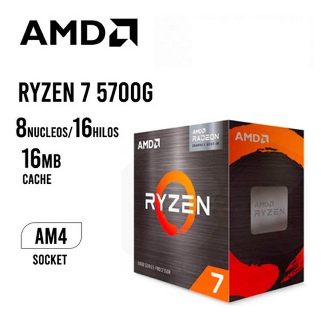 PC Gamer XT2 (AMD Ryzen 7 5700G 16GB DDR4 512GB SSD M.2 + Radeon