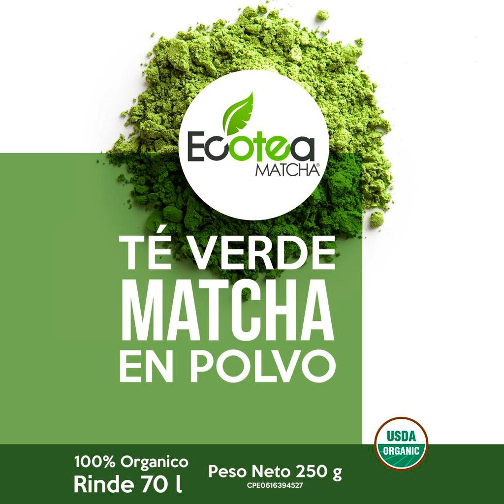 Ecotea Matcha Te Verde Japones Premium Usda 250g para 300 tazas
