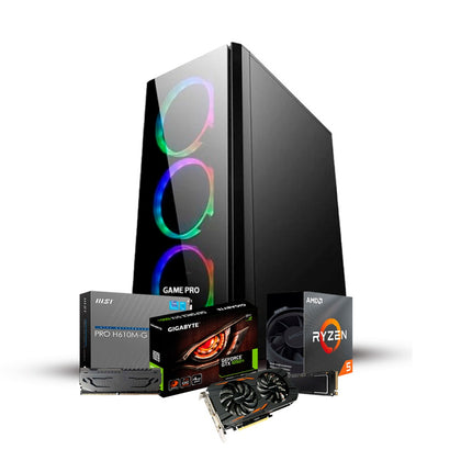 PC Gamer X2 Ryzen 5 5500 16 GB RAM / 512GB SSD M.2 / Geforce GTX 1050 TI 4 GB  NUEVO