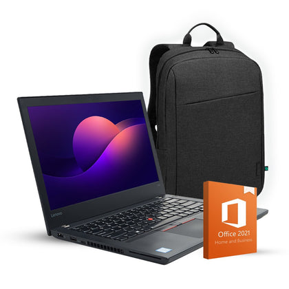 PROMO NOTEBOOK LENOVO THINKPAD T470 14″ (i5-7ma 8GB 256GB SSD) Reacondicionado Grado A + MOCHILA + OFFICE 2021