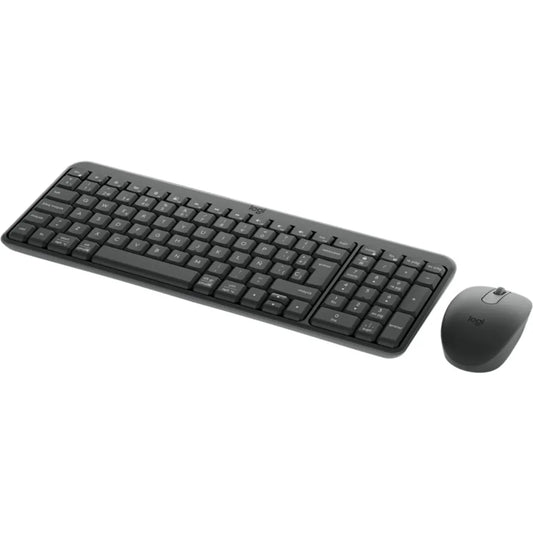 Kit Teclado Mouse Inalámbrico Logitech MK250 Compact, Qwerty Bluetooth Grafito - Nuevo