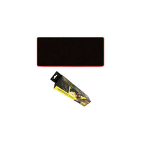Mouse Pad Gamer Xl Cosido Textura Antideslizante 70cm X 30cm Rojo y Negro