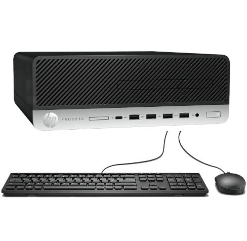 PC HP Prodesk 600 G5 SFF (i5-8va 8GB 1TB) + Teclado & Mouse Reacondicionado Grado A
