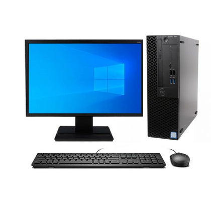 KIT MONITOR + PC DELL Optiplex 3060 SFF (i5-8va 16GB 512GB SSD) + Teclado & Mouse Reacondicionado Grado A
