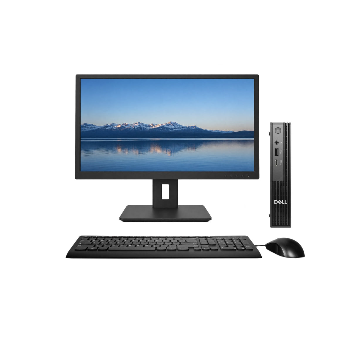 KIT Monitor + Mini PC Dell Pro Micro QCM1250 | Intel Core i7-14700T 14.ª Gen | 16GB RAM DDR5 | 512GB SSD | W11 | Reacondicionado Grado A