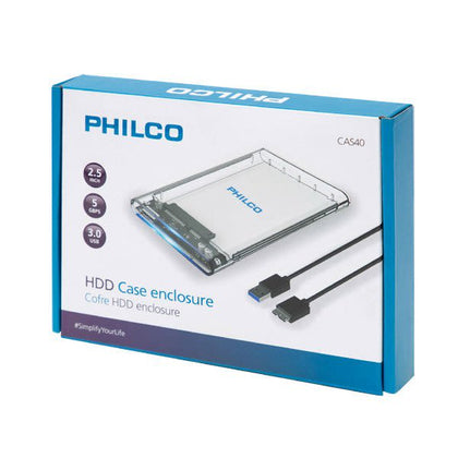 COFRE PHILCO GABINETE DISCO DURO 2.5 USB 3.0 CAS40
