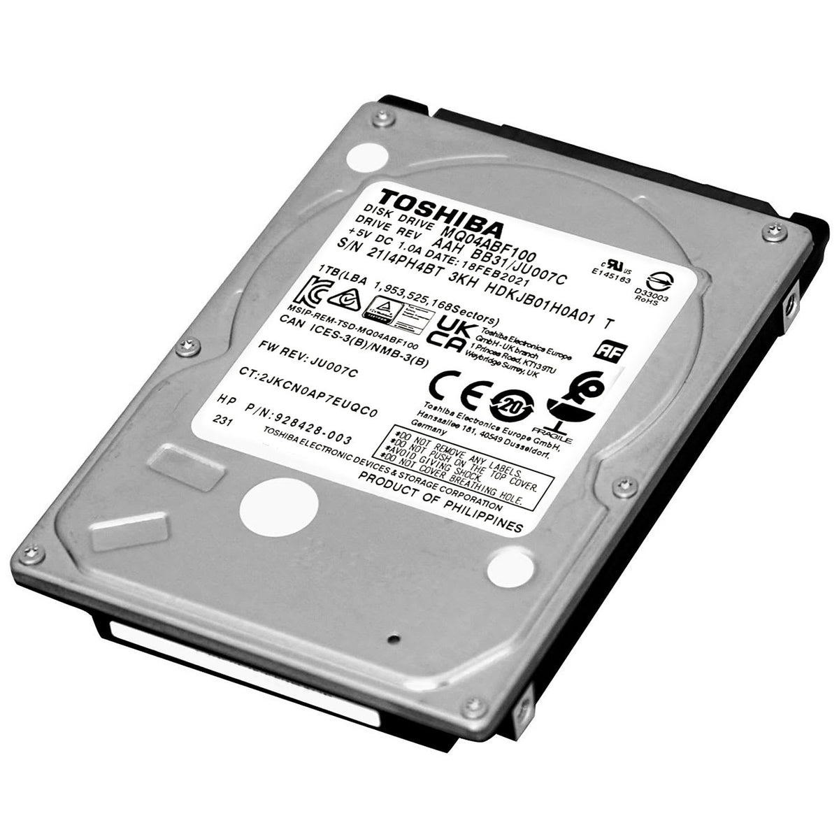 Disco Duro 1TB SATA 2.5" Reacondicionado