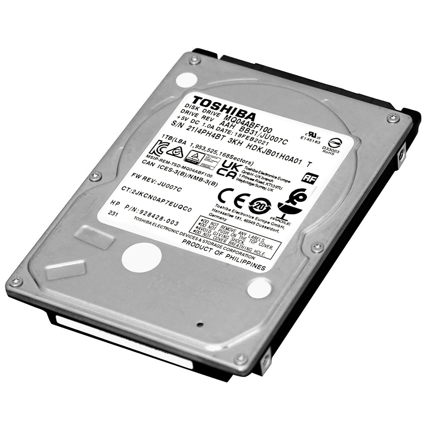 Disco Duro  1TB SATA 2.5" Reacondicionado