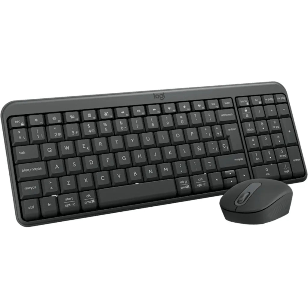 Kit Teclado Mouse Inalámbrico Logitech MK250 Compact, Qwerty Bluetooth Grafito - Nuevo