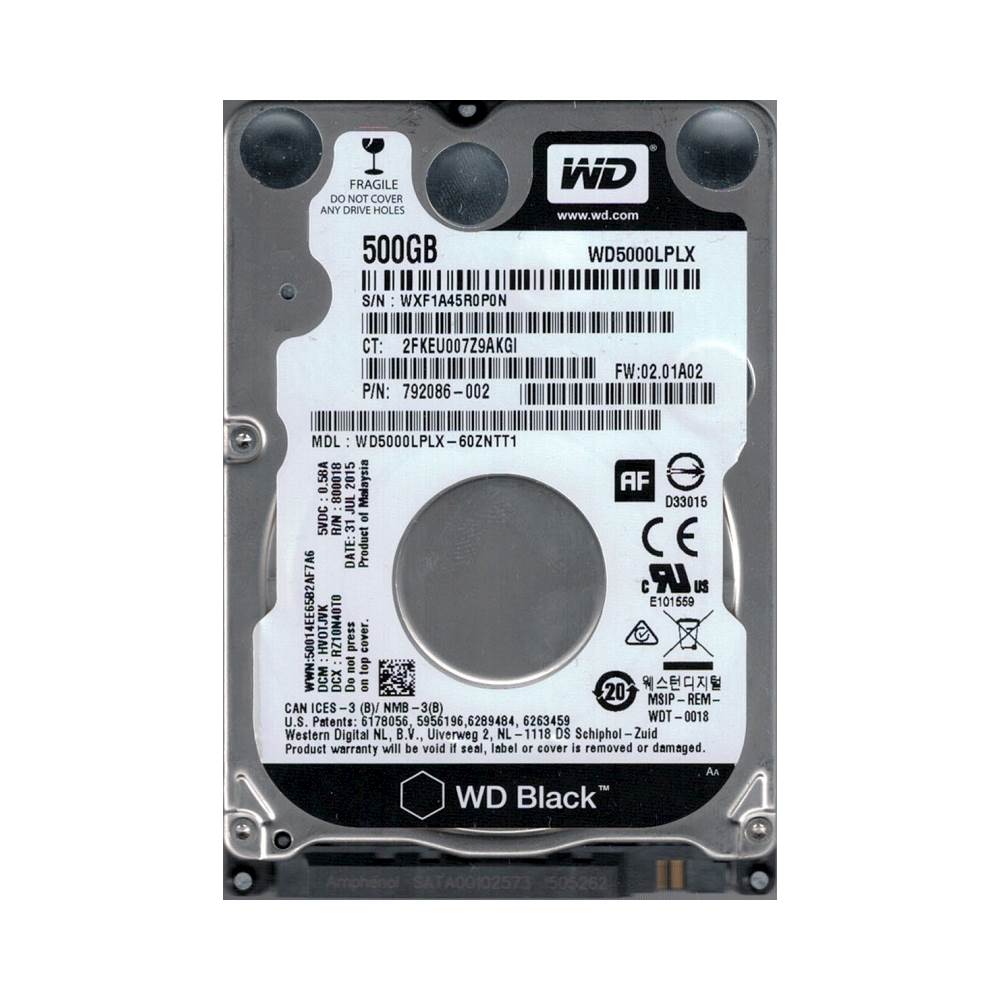 Disco Duro 500GB SATA 2.5" Reacondicionado