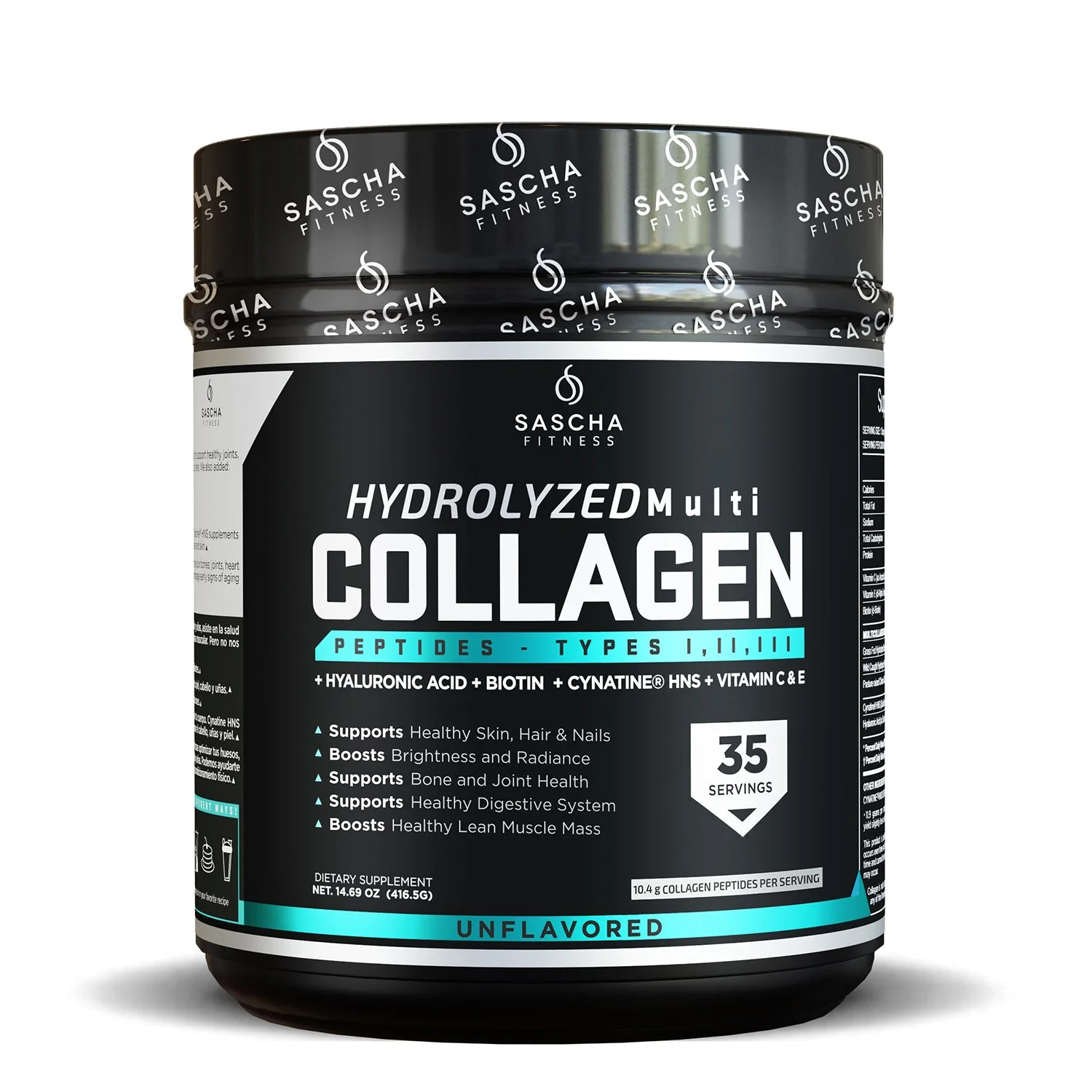 Collagen Multi Colageno Hidrolizado Sascha Fitness Original SIN SABOR