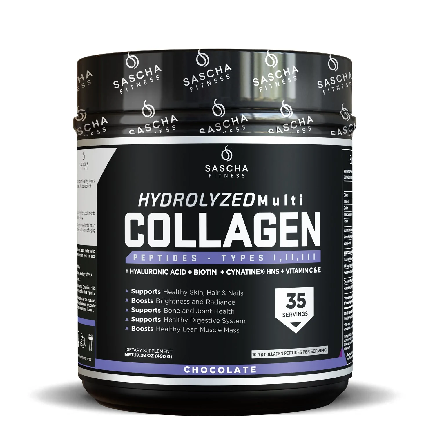 Collagen Multi Colageno Hidrolizado Sascha Fitness Original CHOCOLATE