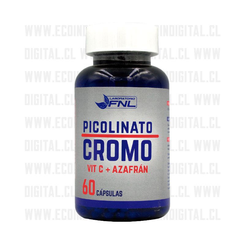 Picolinato De Cromo + Vitamina C + Azafrán 60 Capsulas FNL