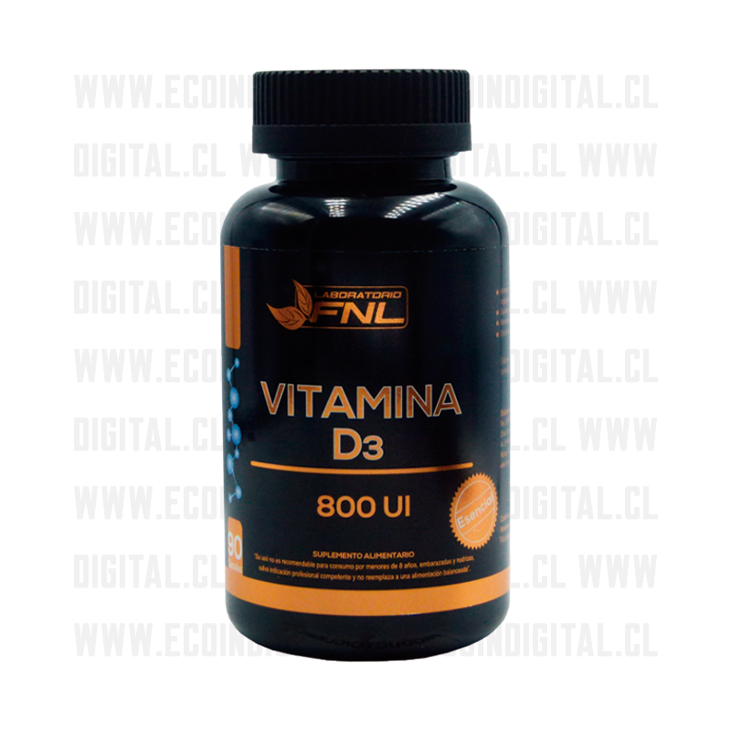 Vitamina D3 800 Ui 90 Capsulas (3 Meses) FNL