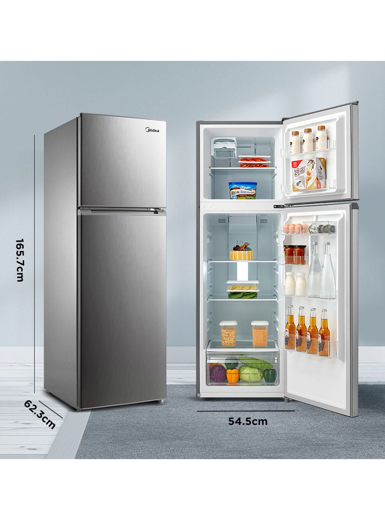 Refrigerador Midea No Frost 252 Litros MRFS-2700G333FW8 Nuevo